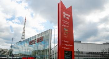 The exterior of the Messe Wien Exhibition & Congress Centre in Vienna, Austria. Image credit: ©uskarp2 – stock.adobe.com