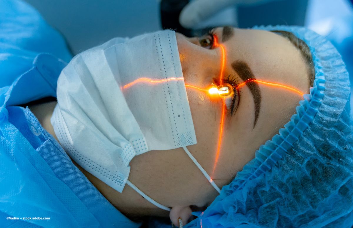 A patient undergoes laser eye surgery. Image credit: ©Vadim – stock.adobe.com
