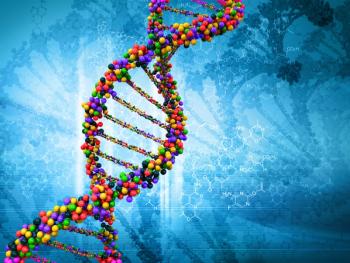 Digital illustration of DNA