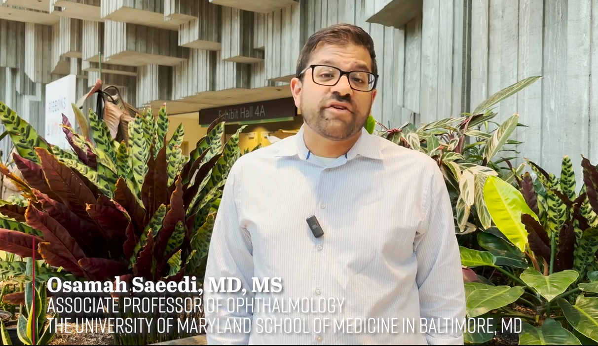 Osamah Saeedi, MD, MS, at ARVO 2024