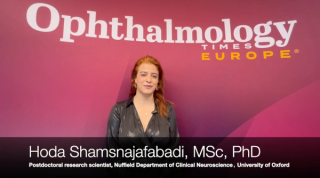 Hoda Shamsnajafabadi, MSc, PhD, presents at the 2024 EURETINA meeting