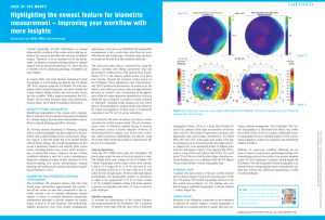 Highlighting the newest feature for biometric measurement – Improving your workflow with more insights