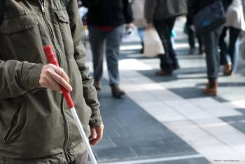 Researchers update white cane with navigation technology, robotics