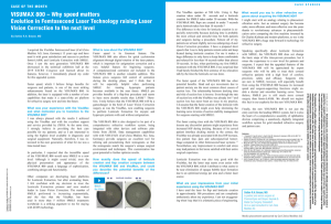 VISUMAX 800 - Why speed matters