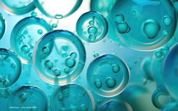 A turquoise cell structure under a microscope. Image credit: ©Marharyta – stock.adobe.com