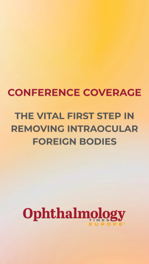 The vital first step in removing intraocular foreign bodies