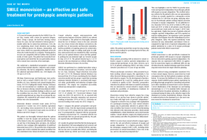 ReLEx SMILE from ZEISS – A good choice for a presbyopic ametropic patient