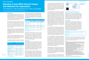 Outcomes of post-SMILE Cataract Surgery with Multifocal IOL Implantation: The Benefit of Total Keratometry for Power Calculation