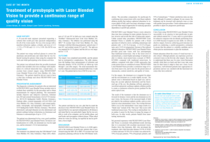 PRESBYOND Laser Blended Vision from ZEISS – the procedure for compensating presbyopia