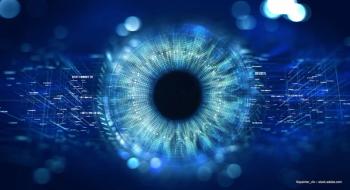 An image of an iris placed over a digital interlay. Concept image for BVI Medical and VirtuaLens new technologies at European Society of Cataract and Refractive Surgeons meeting in Copenhagen, Denmark. (Image credit: ©spainter_vfx/AdobeStock)