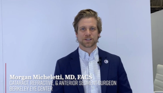 J. Morgan Micheletti, MD, speaks at the 2024 ASCRS meeting