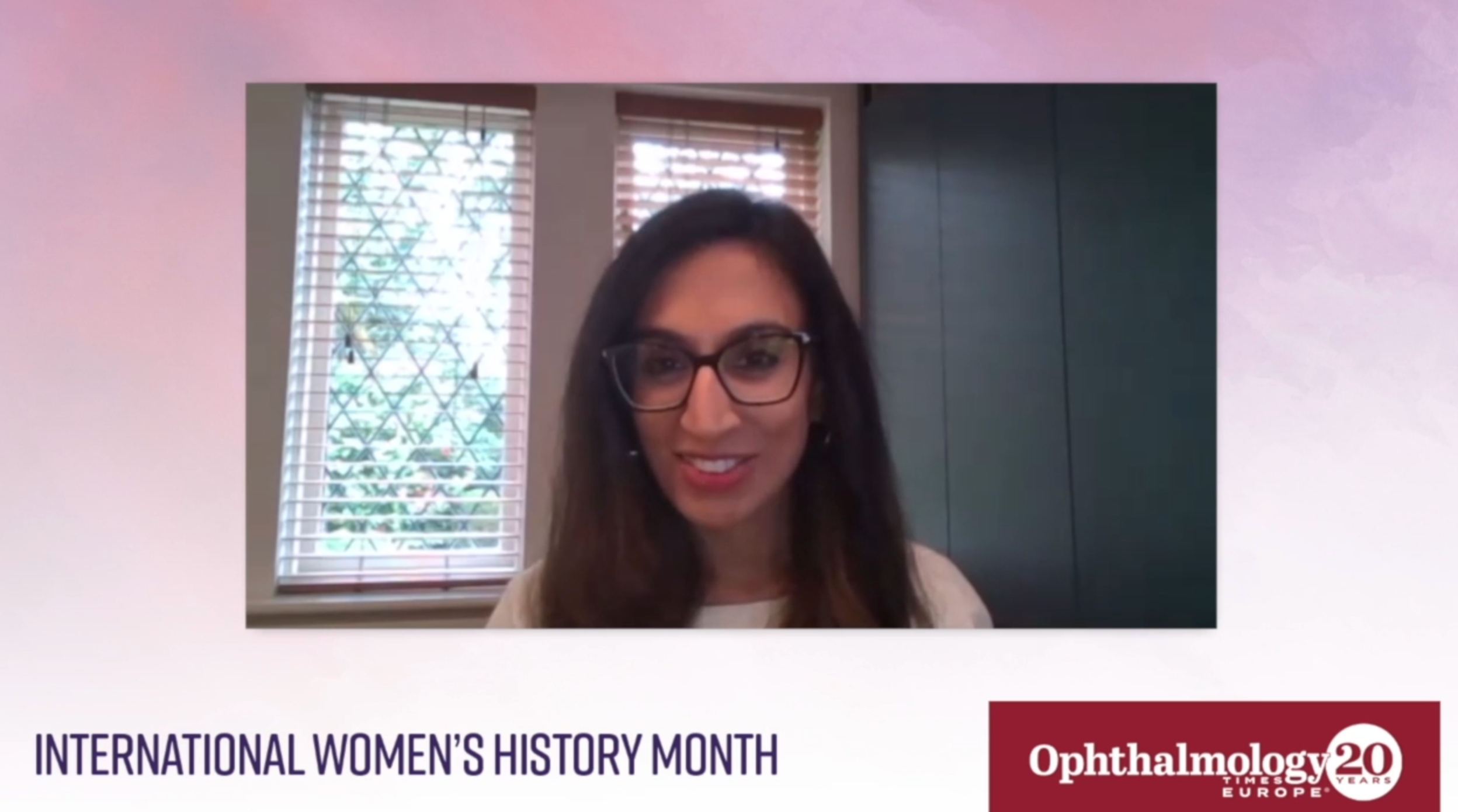Ms Neeru Vallabh on a virtual call with Ophthalmology Times Europe