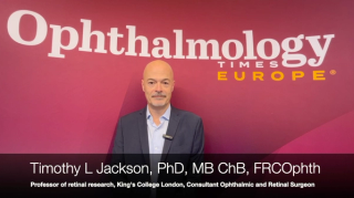 Timothy L Jackson PhD, MB ChB, FRCOphth, speaks about a combination therapy for VEGF-A/C/D inhibition with sozinibercept and ranibizumab