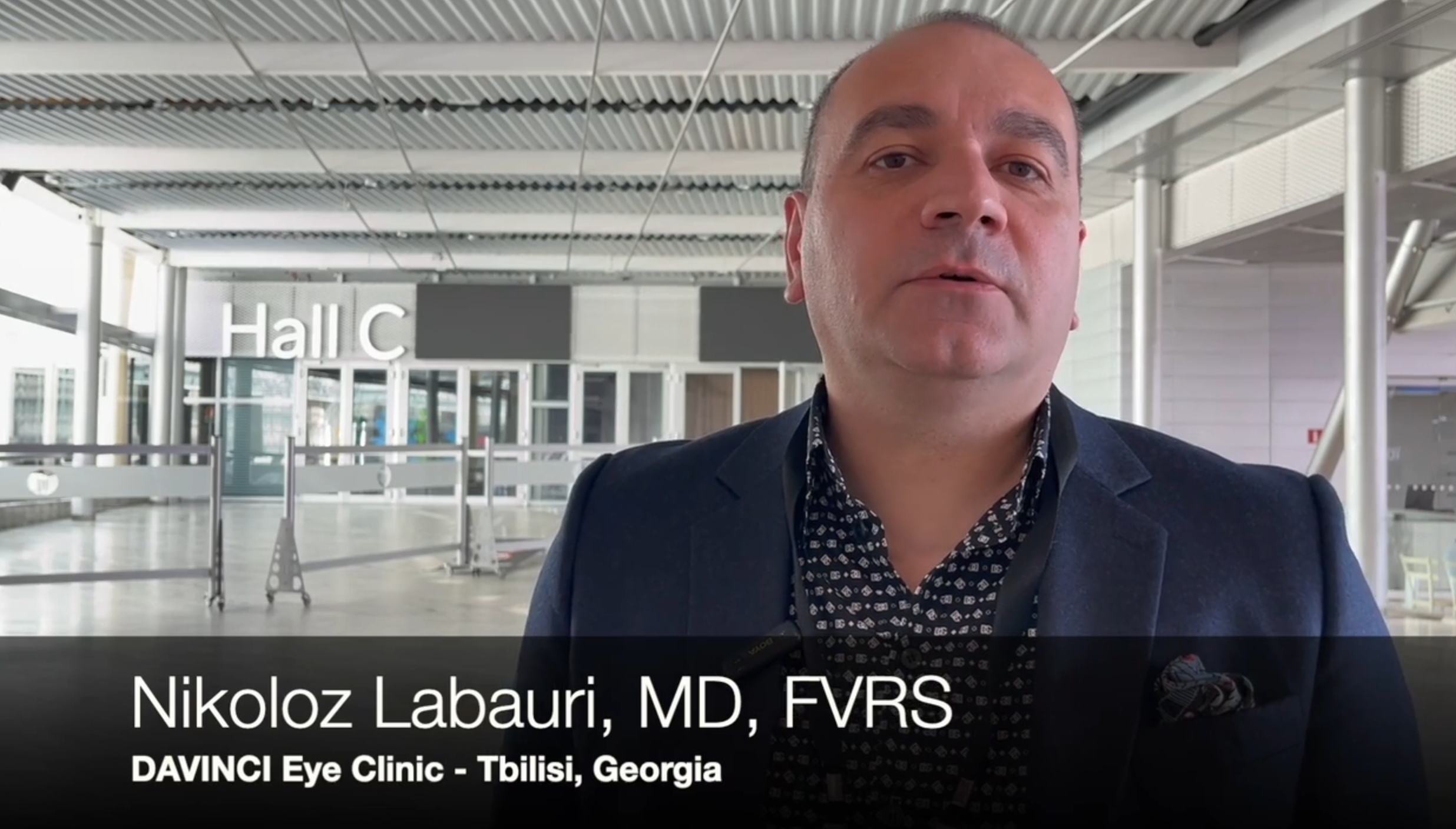 Nikoloz Labauri, MD, FVRS, speaks at the 2024 ASRS meeting about suspensory macular buckling as a novel technique for addressing myopic traction maculopathy