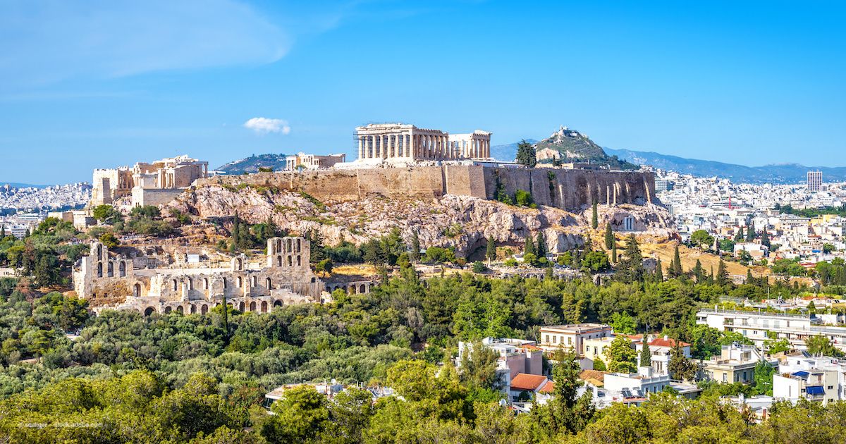 A panorama of Athens, Greece, showing the Acropolis atop a hill. Image credit: © scaliger – stock.adobe.com