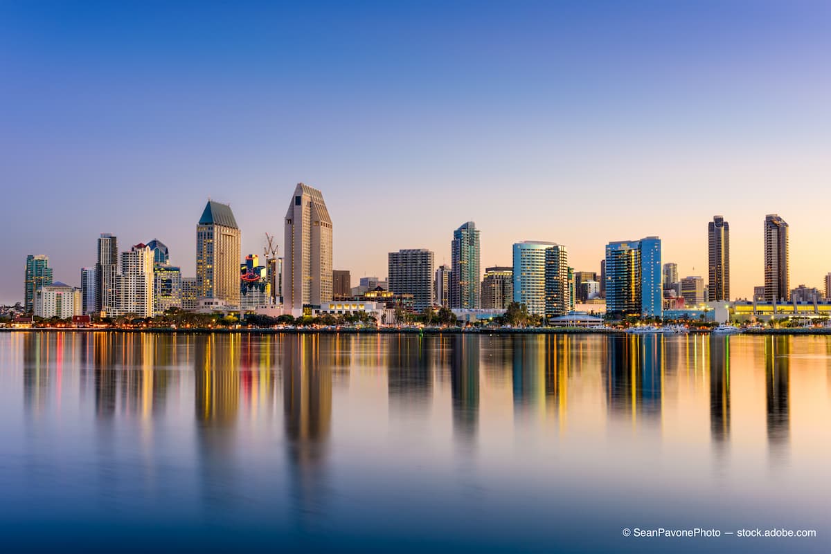San Diego skyline over the bay (Adobe Stock / SeanPavonePhoto)
