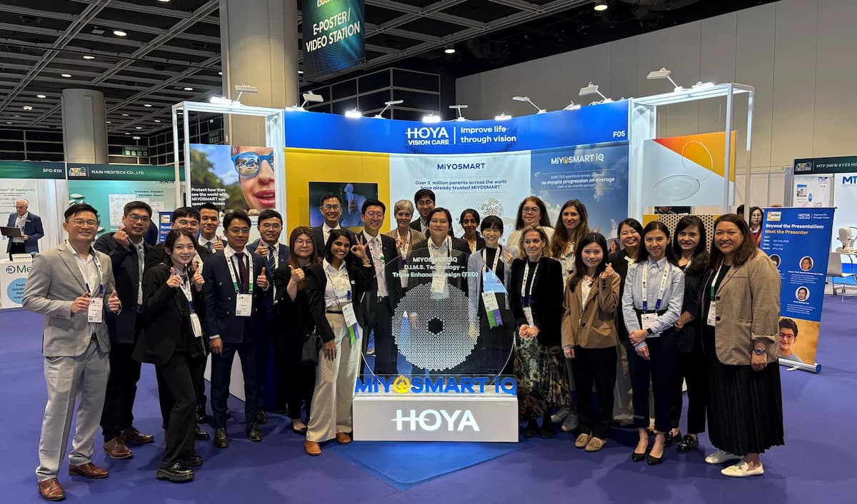 The HOYA team at the 41st Asia-Pacific Academy of Ophthalmology Congress Image credit: HOYA Vision Care