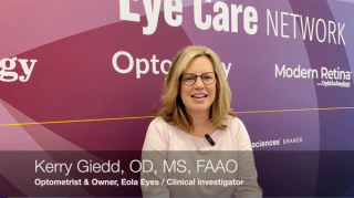 Kerry Giedd, OD, MS, FAAO, was 1 of 20 investigators around the country for a study evaluating the daily disposable contact lens.