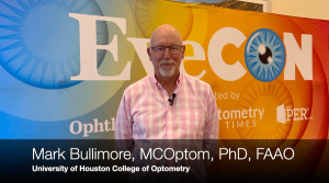 Mark Bullimore, MCOptom, PhD, FAAO, gave a presentation on myopia management alongside Vishakha Thakrar, OD, FAAO, FSLS, at the conference.