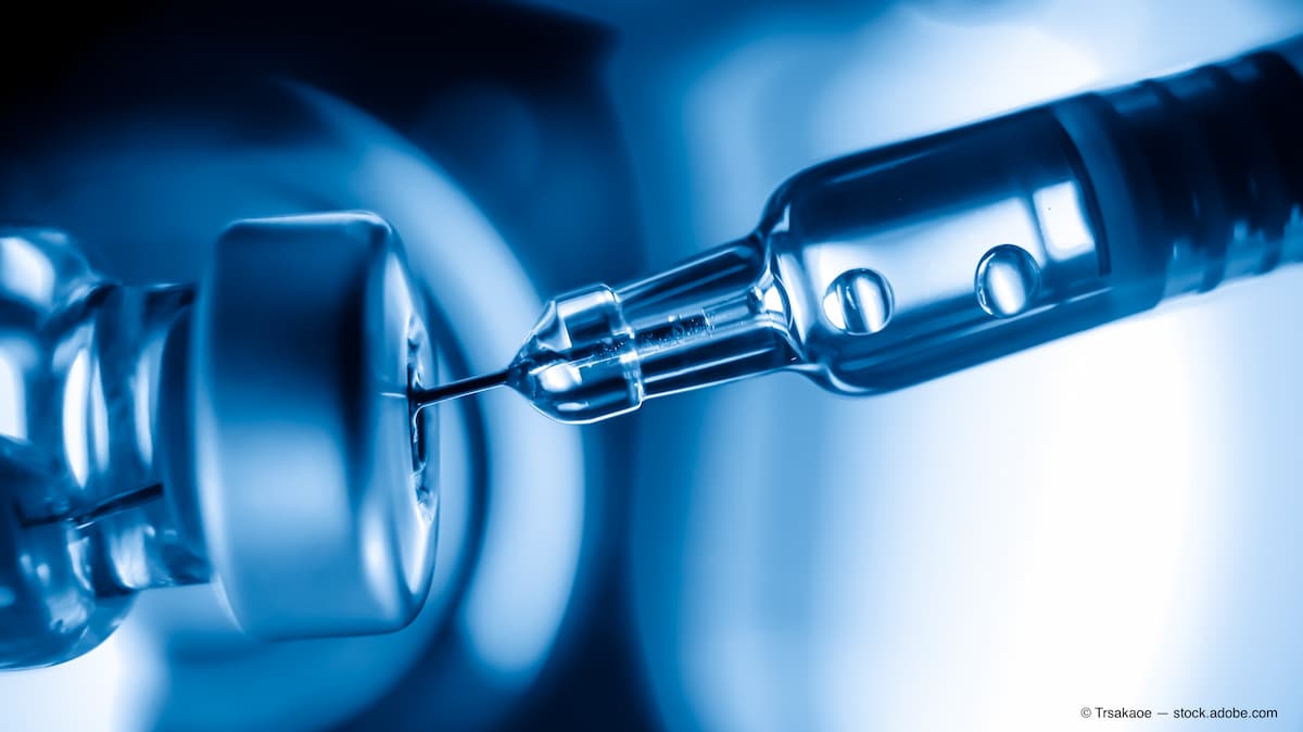 Vaccine needle​ syringe​ hypodermic​ injection single dose for prevention​ immune treatment​ illness​ virus​ covid 19 ​ child​ and adult.concept antibiotic​ drug insullin.selective focus (Adobe Stock / Trsakaoe)