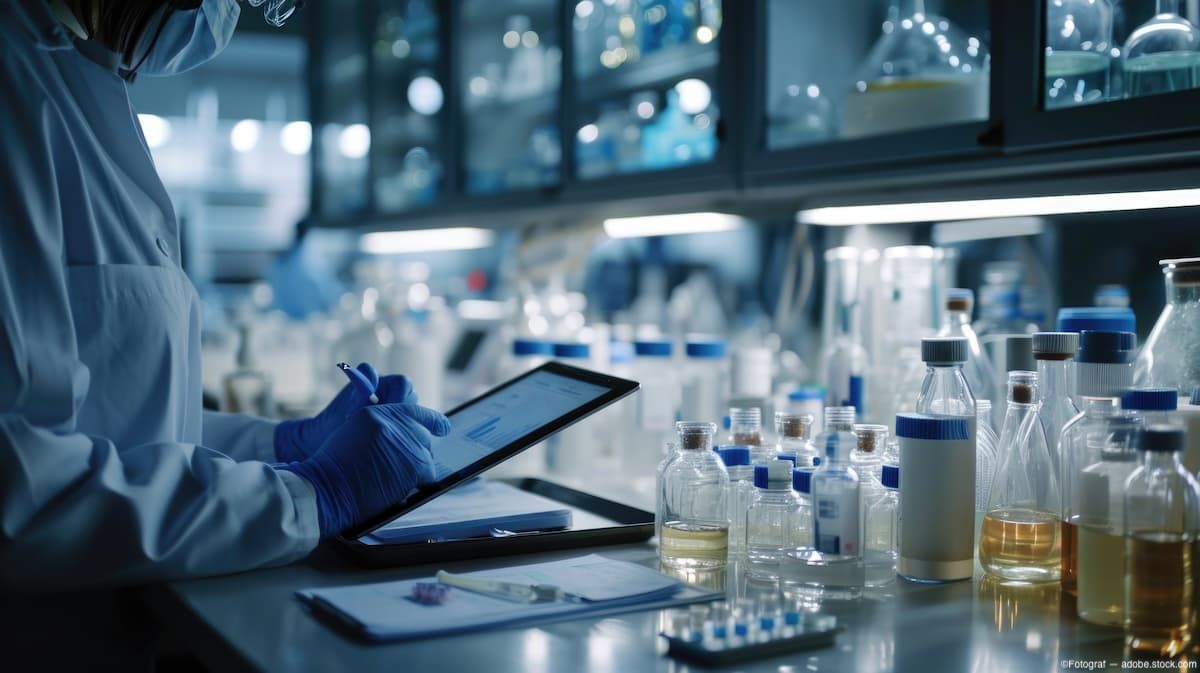 Researcher in lab with tablet Image credit: ©Fotograf - adobe.stock.com