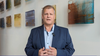 Jeffrey J. Walline, OD, PhD, reacts to winning the AOA Educator of the Year award for 2024.