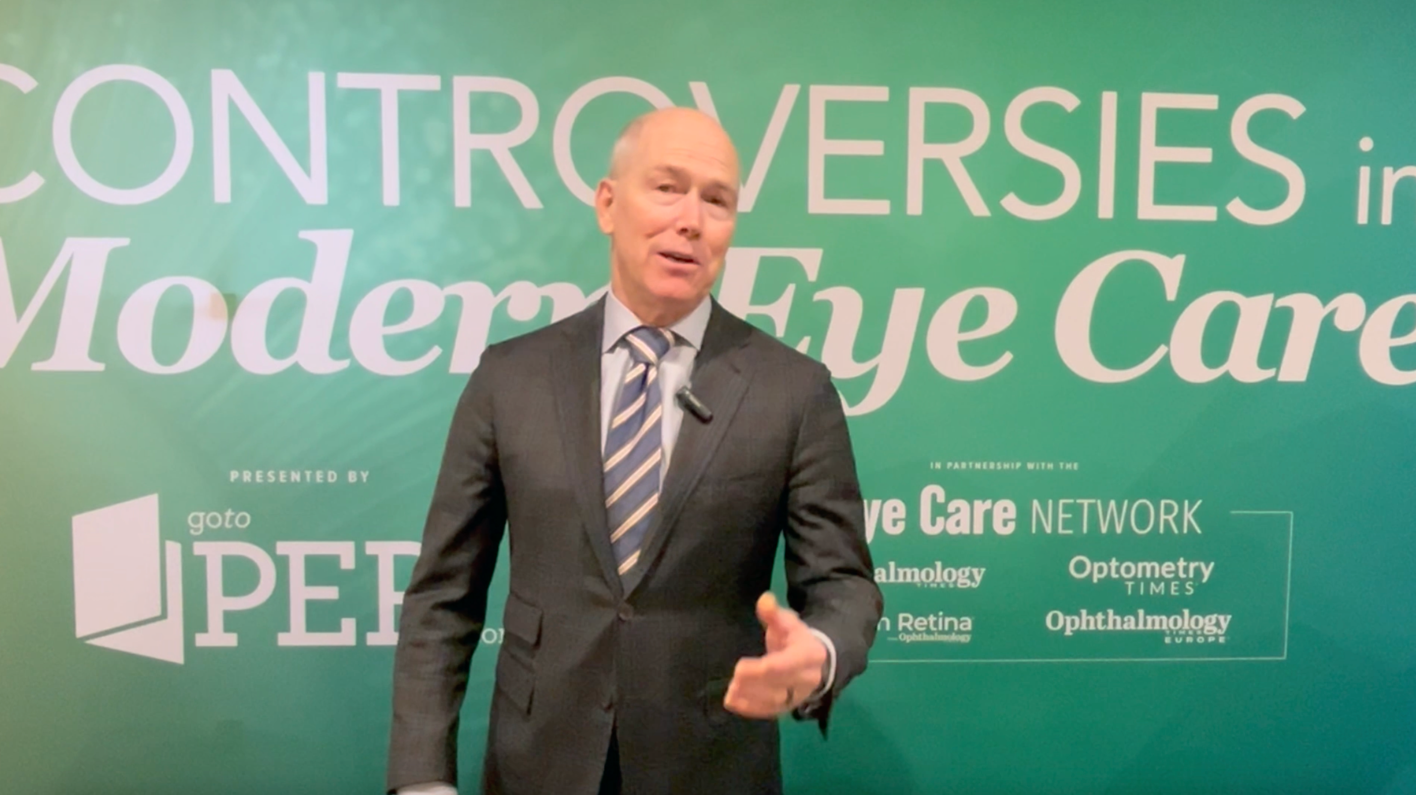 Robert Maloney, MD, MA, at the 2025 Controversies in Modern Eye Care meeting