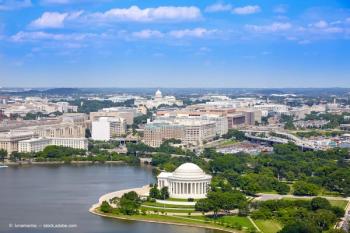 Washington DC aerial Thomas Jefferson Memorial (Adobe Stock / lunamarina)