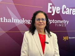 Giovanna Olivares, OD, presented 2 posters on new data concerning the Acuvue Oasys Max 1-Day for Astigmatism contact lenses at the conference.
