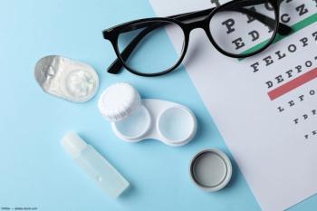 Contact lenses, a pair of glasses, and VA card Image credit: AdobeStock/Atlas