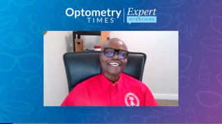 A. Philip Aitsebaomo, O.D., Ph.D. outlines his talk on treating patients with prosthetic eyes