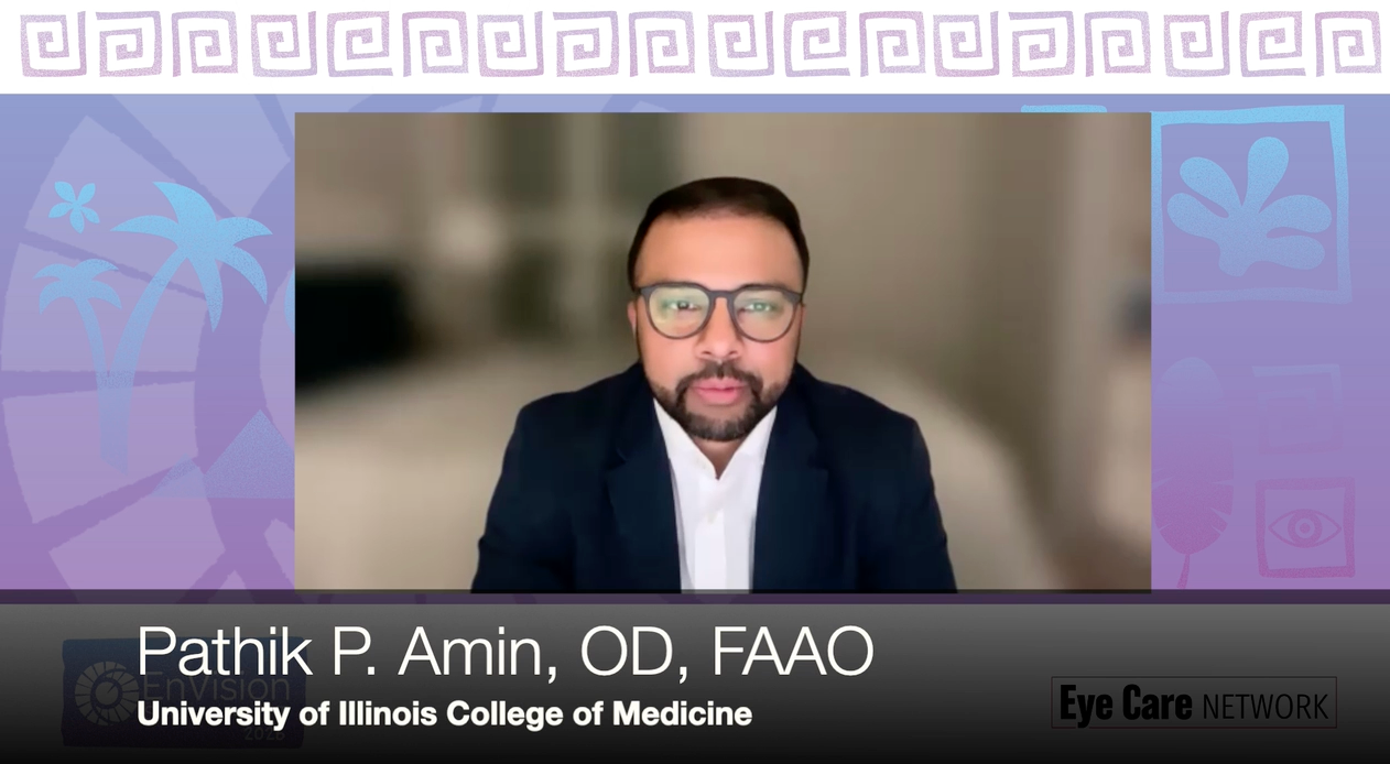 Pathik P. Amin, OD, FAAO, details his segment of an educational track session on glaucoma at this year's conference.