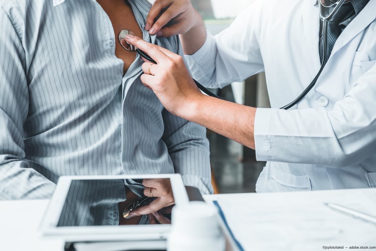 Physician using stethoscope on patient Image credit: AdobeStock/joyfotoliakid