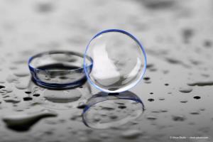 contact lenses closeup