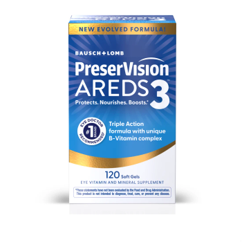 PreserVision AREDS3 eye vitamins Image credit: Bausch + Lomb