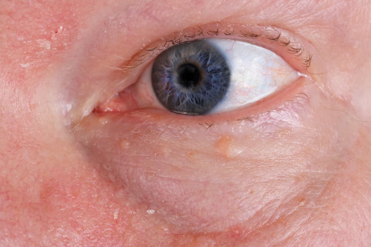 Closeup of shingles around eye Image credit: AdobeStock/AleksandrVolkov