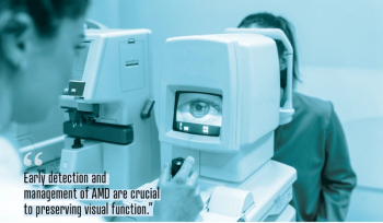 Early detection and management of AMD are crucial to preserving visual function, says Michael Cymbor, OD, FAAO. Image credit: ©Graphicroyalty - stock.adobe.com