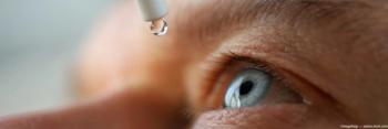 Eye drop administration closeup to older person's eye Image credit: AdobeStock/megaflopp