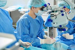 Surgeons performing glaucoma surgery Image credit: AdobeStock/Svitlana