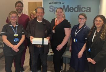 The SpaMedica team celebrating its first PAC appointment at the Hereford site. Image credit: SpaMedica