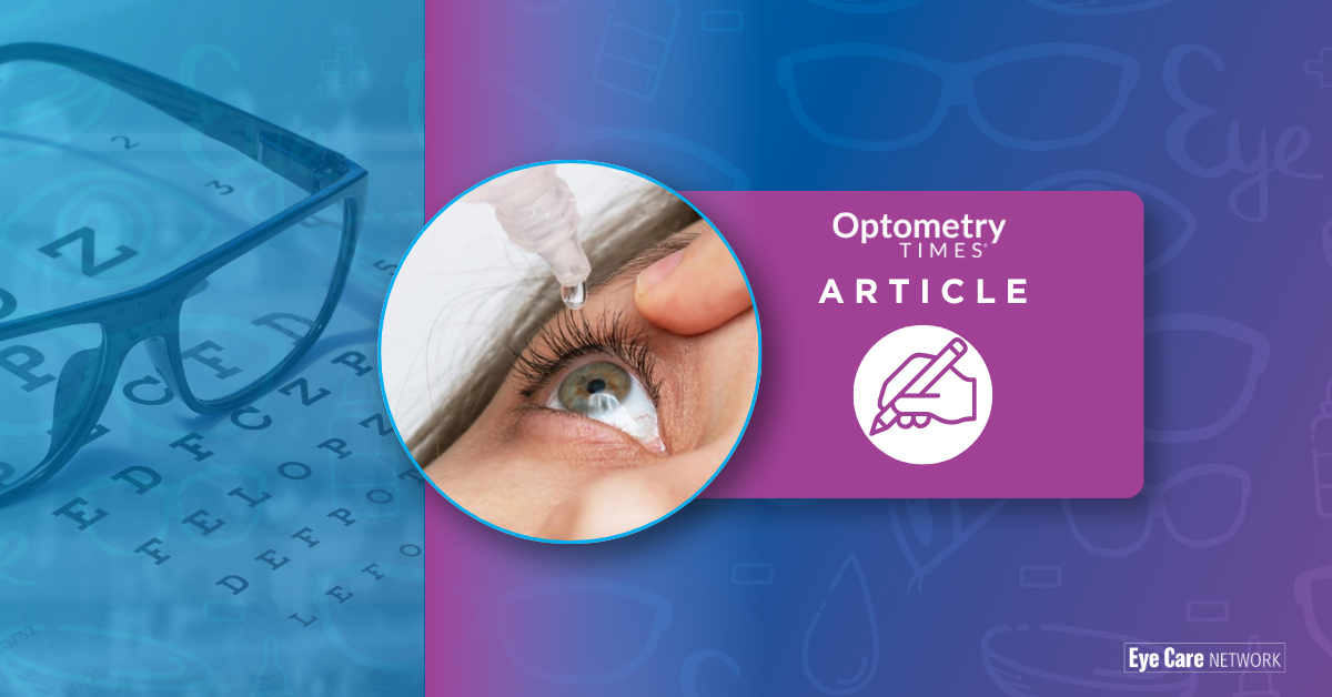 Article graphic with person administering eye drop