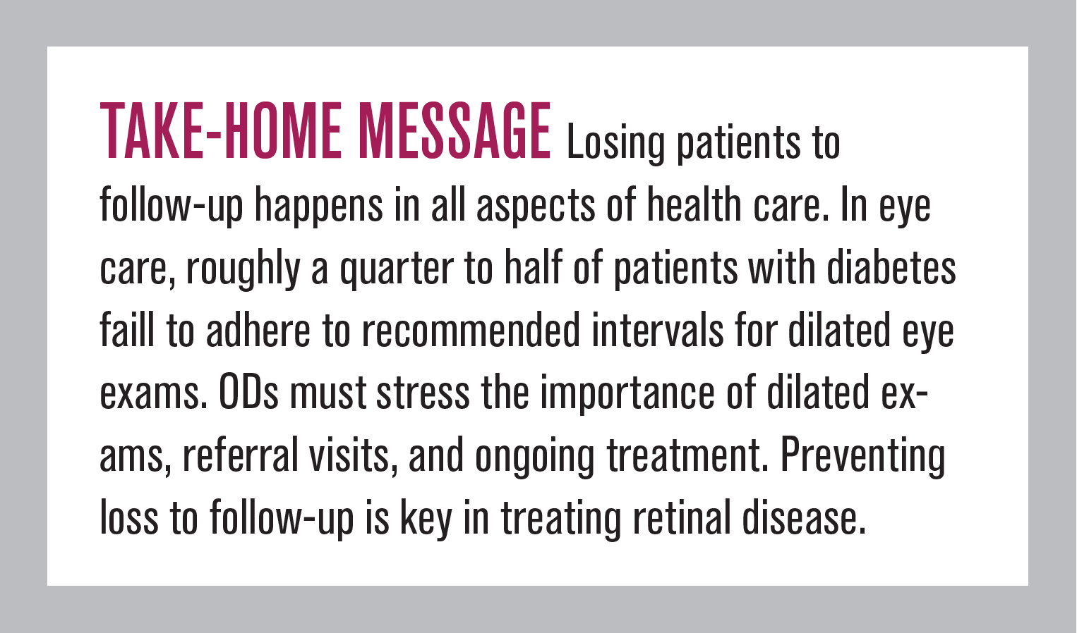 How Ods Can Address Patients Lost To Follow Up How Ods Can Address Patients Lost To Follow Up