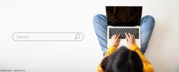 Woman searching Google on laptop Image credit: AdobeStock/MonsterZtudio