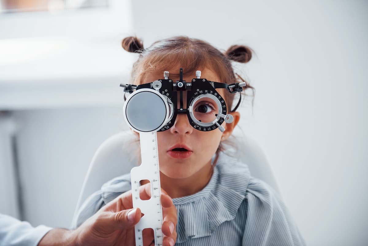 Child undergoing eye exam Image credit: AdobeStock/standret