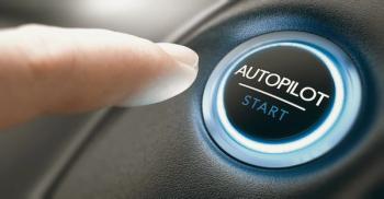 Finger hovering over "autopilot" button Image credit: AdobeStock/OlivierLeMoal