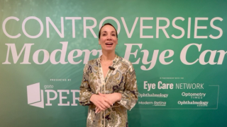 Dr Selina McGee shares thoughts on pharmacological presbyopia correction at Controversies in Modern Eye Care 2025
