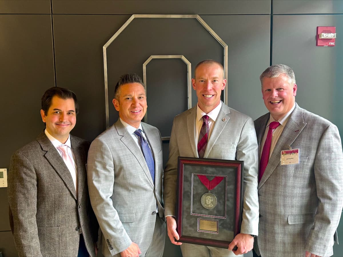 CooperVision representatives received the award at The OSU's 2025 Visionary Appreciation Event. Image credit: The Ohio State University College of Optometry, CooperVision