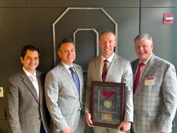 CooperVision representatives received the award at The OSU's 2025 Visionary Appreciation Event. Image credit: The Ohio State University College of Optometry, CooperVision