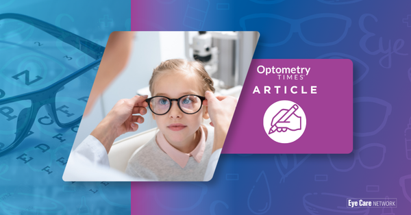 Physician putting glasses on pediatric patient Image credit: LIGHTFIELD STUDIOS