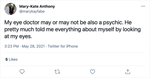 ODs: Here's what your patients tweeted about you in May 2021 pt. 1